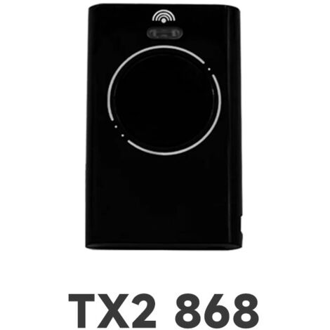 faac 1 x télécommande 2 canaux xt2 868 slh lr 7870091 noir