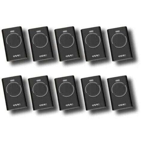 faac 10 x télécommande 2 canaux xt2 433 slh lr 7870071