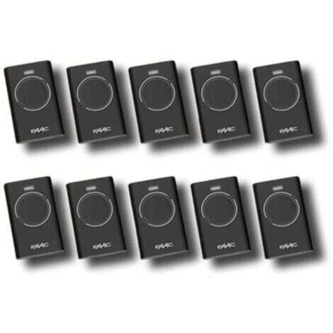 faac 10 x télécommande 2 canaux xt2 433 slh lr 7870071