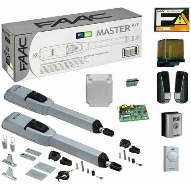 Automatisme pour portails battants 24v Master Kit Faac