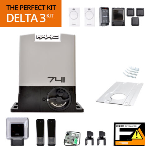 Faac 105918 Delta 3 Kit Set 741 230v Perfect Per Cancelli Scorrevoli Max 900kg