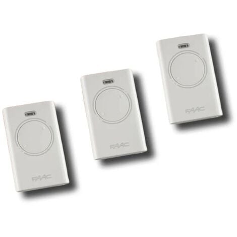 faac 3 x télécommande 2 canaux xt2 433 slh lr 787007