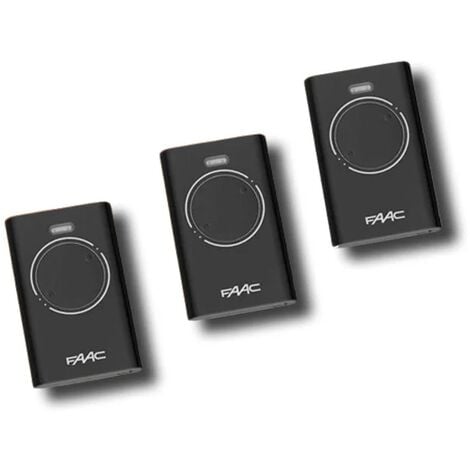 faac 3 x télécommande 2 canaux xt2 433 slh lr 7870071