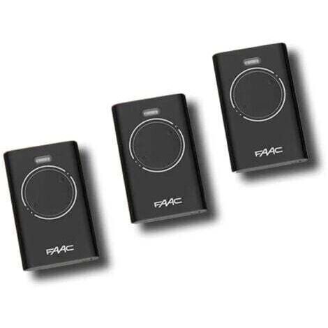 faac 3 x télécommande 2 canaux xt2 433 slh lr 7870071
