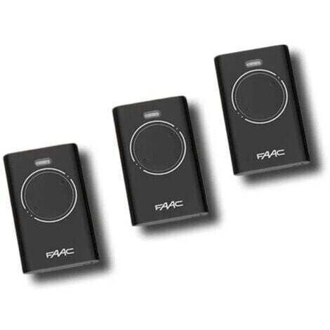 faac 3 x télécommande 2 canaux xt2 868 slh lr 7870091