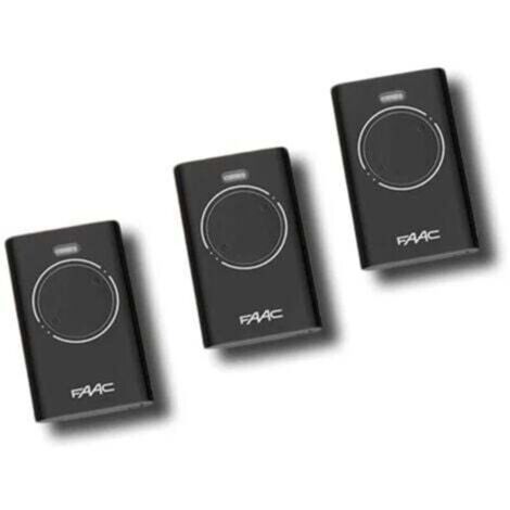 faac 3 x télécommande 2 canaux xt2 868 slh lr 7870091