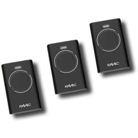 faac 3 x télécommande 2 canaux xt2 868 slh lr 7870091
