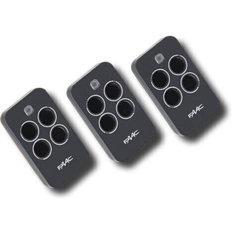 faac 3 x télécommande 4 canaux xt4 433 rc 787456