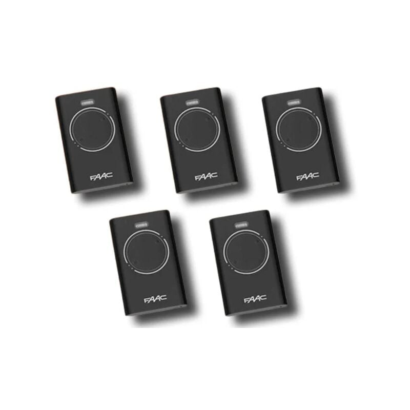 faac 5 x télécommande 2 canaux xt2 868 slh lr 7870091
