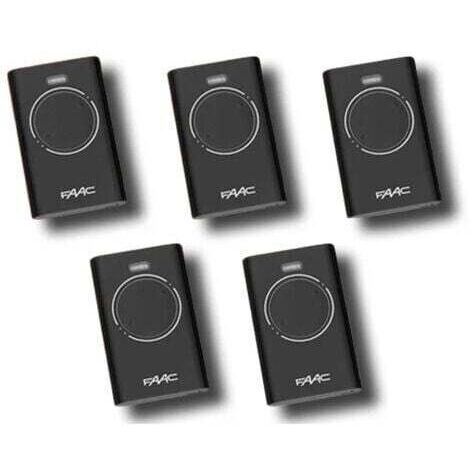 faac 5 x télécommande 2 canaux xt2 433 slh lr 7870071