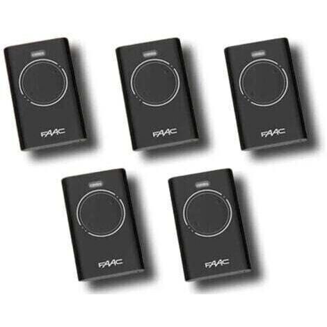 faac 5 x télécommande 2 canaux xt2 868 slh lr 7870091
