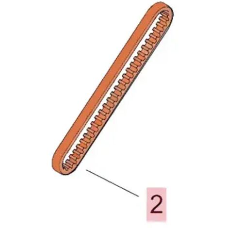 FAAC 7412035 Cinghia Dentata T2,5/265-6 Pol. A+P. Per 820 860 Ricambio