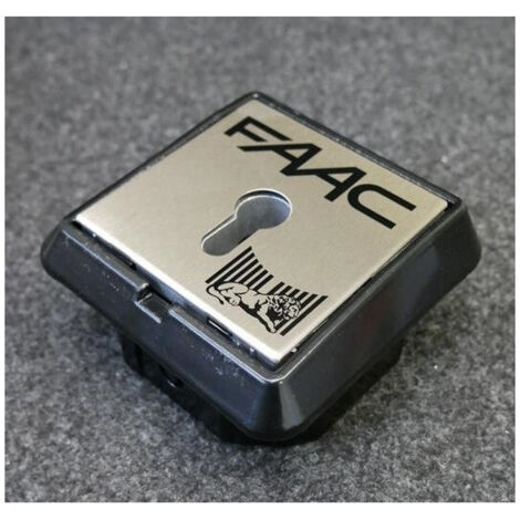 faac bouton à clé à encastrement 2 contacts t21 i 401015