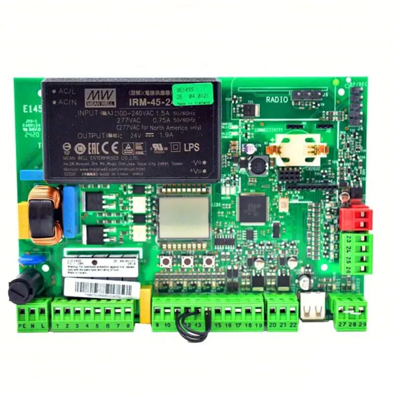 Carte électronique FAAC E145S 790076 unité de commande de remplacement pour moteurs d'automatisation de portail