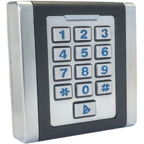 Faac – Clavier à code radio 433.920 MHz – Émetteur anti-vandale IP67 – Alimentation pile CR2450 – Portée 100m – Mémoire 100 codes