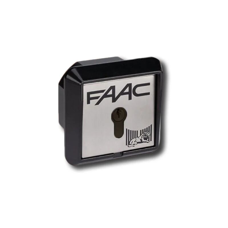 Faac - bouton à clé à encastrement 1 contact t20 i 401014