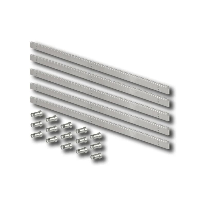 Crémaillère galvanisée 30x12 m4 -fixations - 5 mètres - 490124 5 - Faac