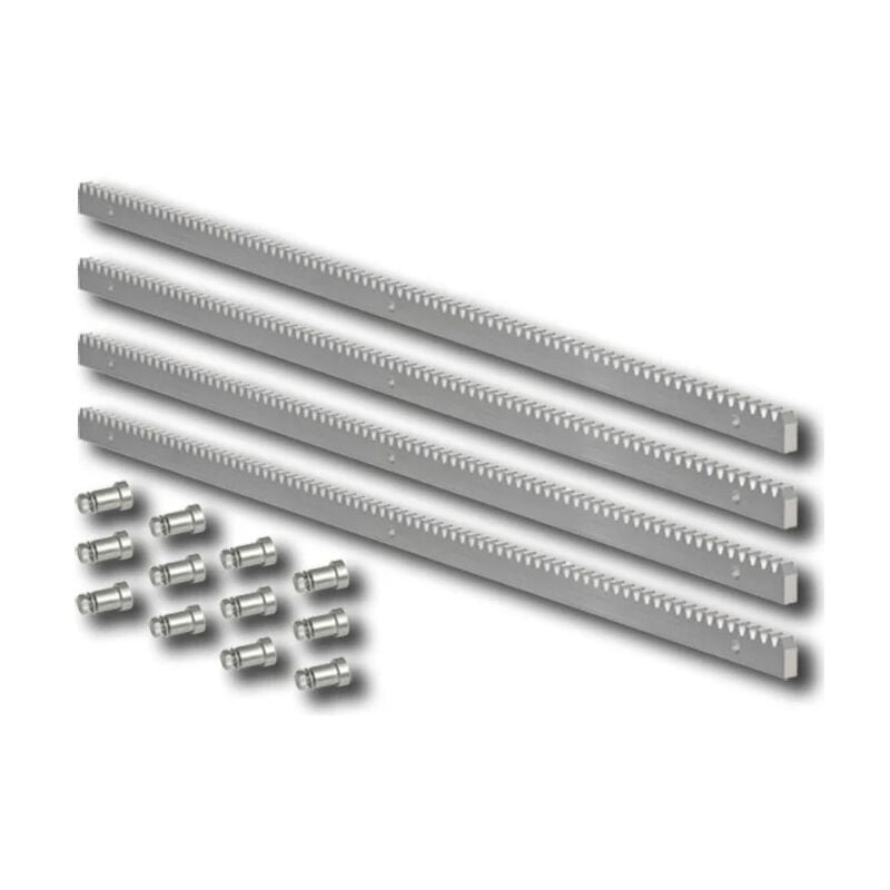 Crémaillère galvanisée 30x8 mod. 4 + fixations - 4 mètres - 490125 - Faac