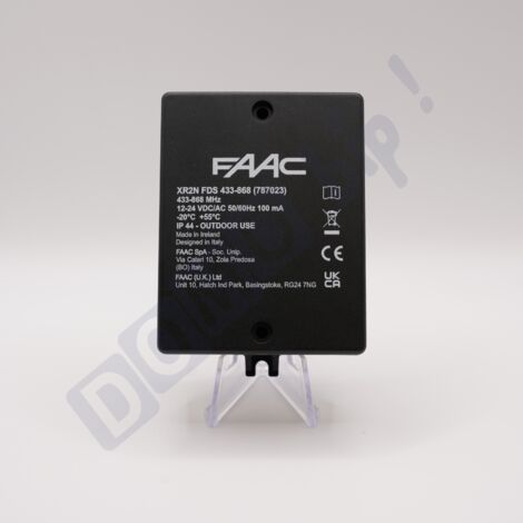 FAAC FDS - NOUVEAU Récepteur radio bi-fréquence XR2N FDS 433/868 MHz - Compatible SLH, DS et RC - Récepteur pour portails et garages - Alimentation 12-24V AC/DC - Référence : 787023 - Sécurité avancée