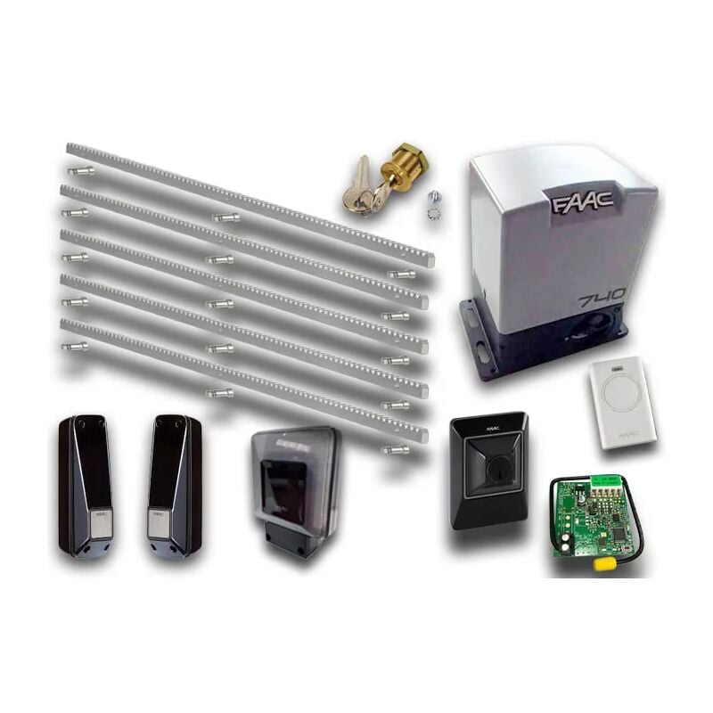 Kit automation delta2 kit safe + 5mt crém galvanisée emp1056303445cremz5 - Faac