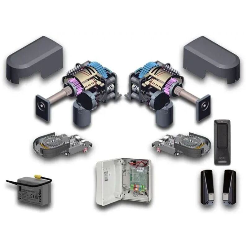 Kit automatisation des portails battants s2500i 24v high kit 104250445plus1 - Faac