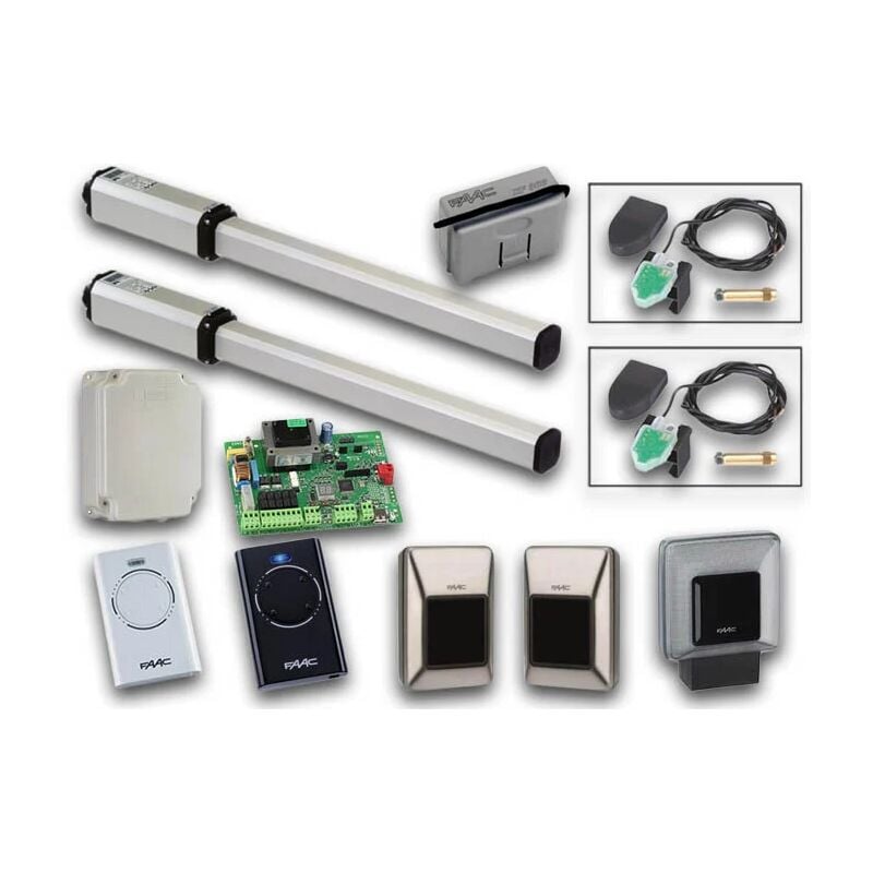 Kit automatisation portails battants 230v leader plus integral 105633145 - Faac