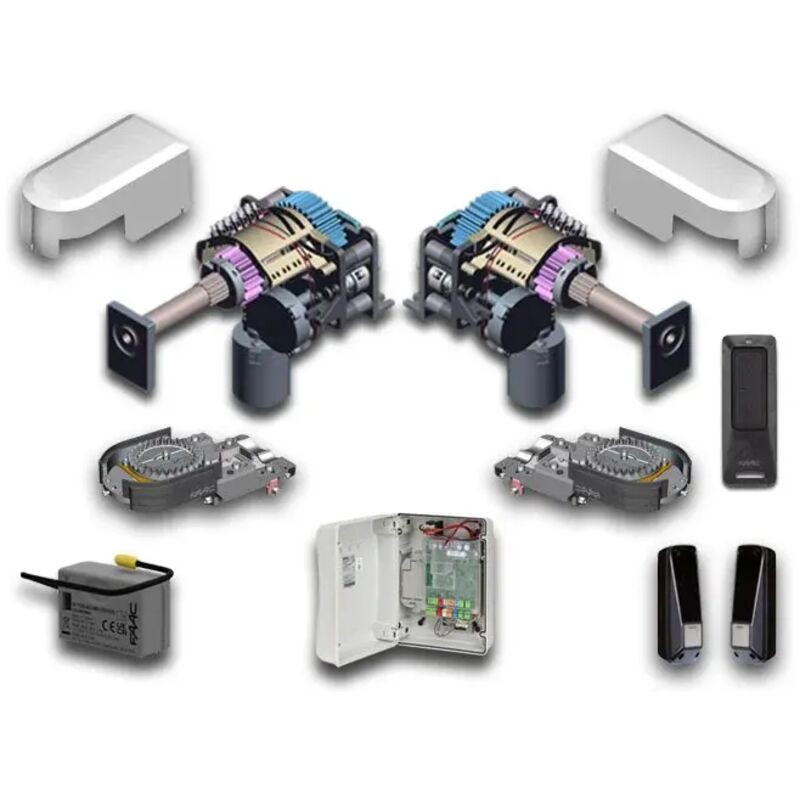 Kit automatisation portails battants s2500i 24v high kit 104250445plus2 - Faac