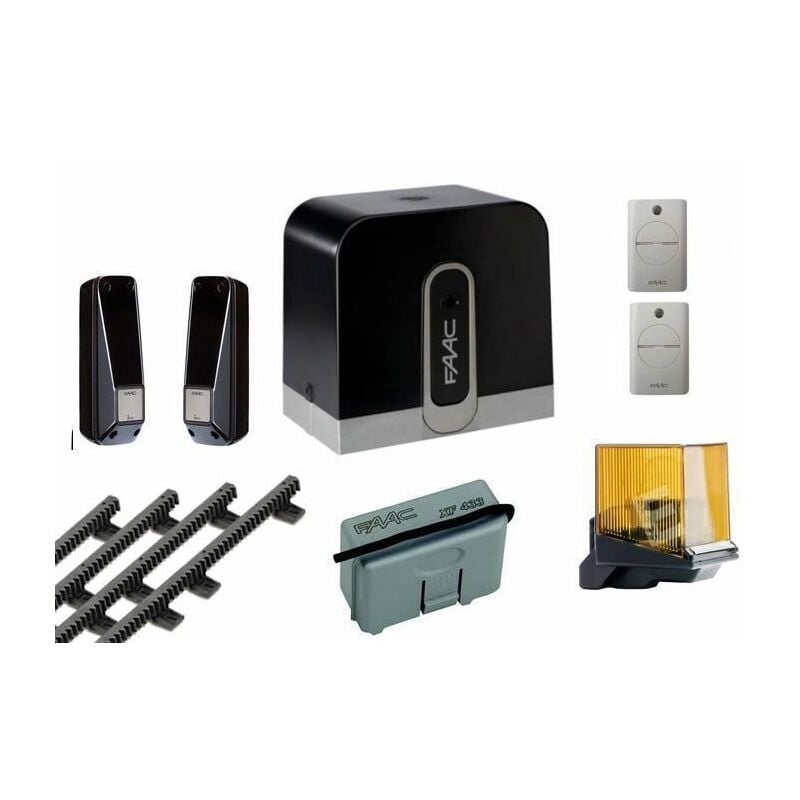 Kit Automatisme de portail coulissant cyclo C720 Rapid Eco + 4m + XT2 24v 400Kg 1059995 - Faac