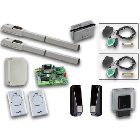 faac kit d'automatisation pour portail battant 230v longmaster sg 104155