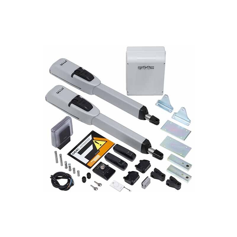 Master kit 230V Automatisme portail 2 vantaux max 2.5M pour vantail motorisé 415 SAFE&GREEN - 104415445 - Faac
