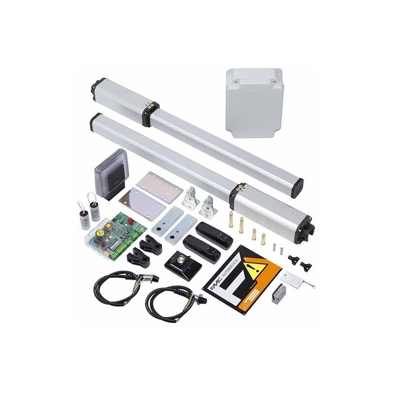 Kit leader Faac swing automation 1,8M 230V 433 MHz safe and green
