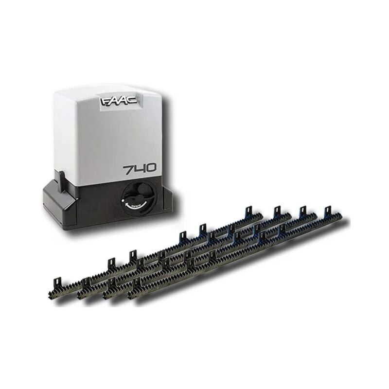 Motoréducteur 1097805 + 4 mt crémaillère nylon emp1097805crem - Faac