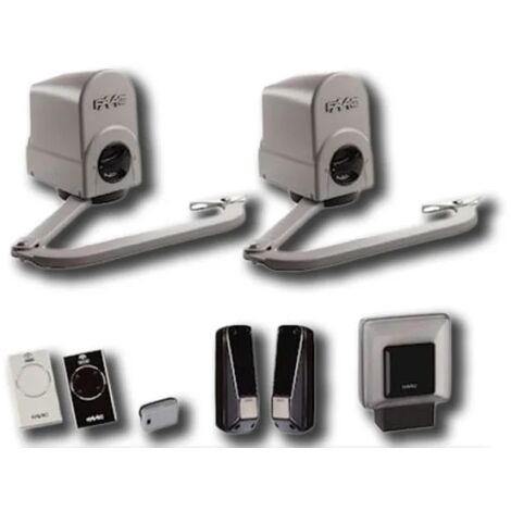 Faac – Kit de motorisation de portail électromécanique 24V DC – Vantaux jusqu'à 2,5m – Fréquence 868 MHz – 104575144
