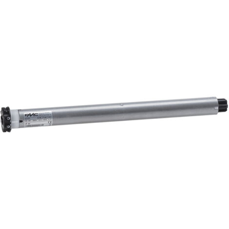 Faac – Moteur tubulaire filaire 45mm – Couple 15Nm – Vitesse 17 tours/min – Charge max 30kg – Longueur 546mm – Compatible domotique