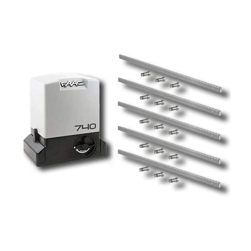 Motoréducteur 1097805 + 5mt crémaillère galvanisée emp1097805cremz5 - Faac