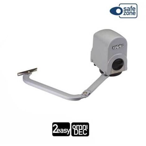 Faac – Motoréducteur 24V pour portail battant – Vantaux jusqu'à 2m – Couple 250Nm – Installation simple et compacte – Protection IP44