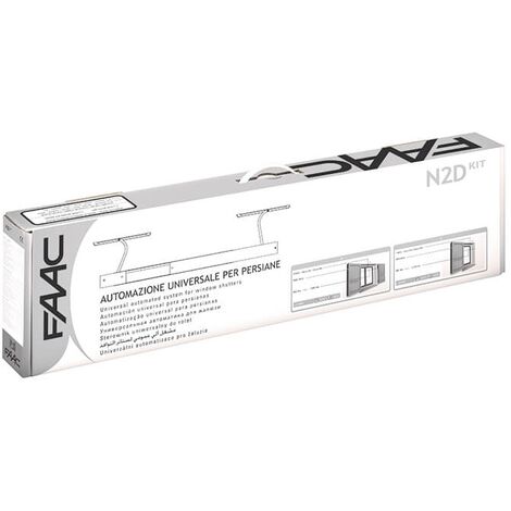 FAAC N2D AUTO KIT 105776 Universelle Automatisierung für braune Fensterläden 1–2 Türen