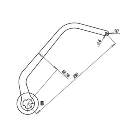 faac paire de bras n1d blanc nd7 105732