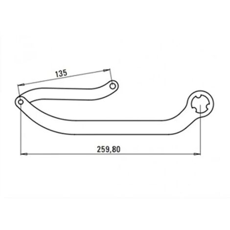 faac paire de bras n1d blanc nd8 105740