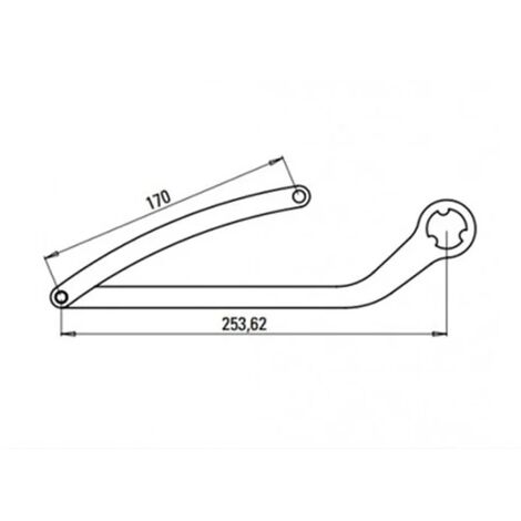 faac paire de bras n1d marron nd3 1057283