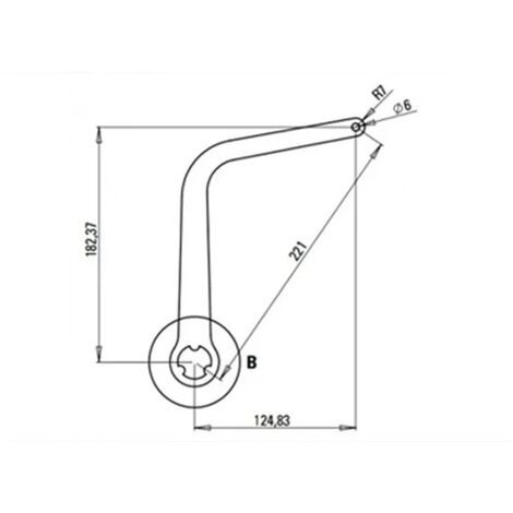 faac paire de bras n1d marron nd5 1057303