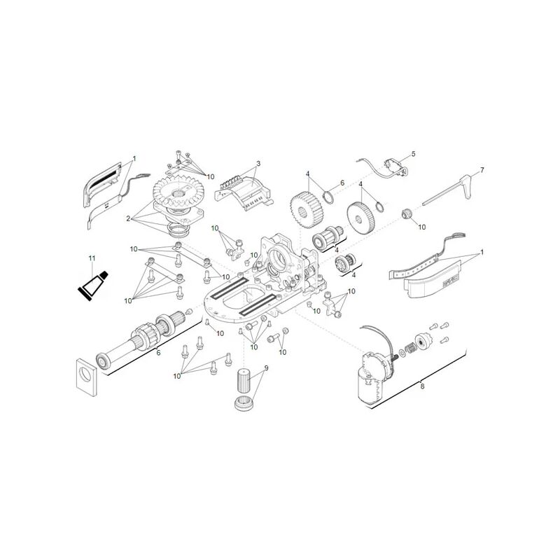 Pièce détachée arbre transmission s2500i 63003381 - Faac