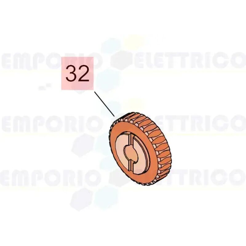 Pièce détachée couronne motoréducteur 844 triphasé 7192575 - Faac