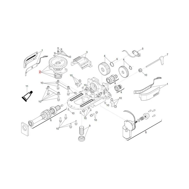 Pièce détachée groupe face gear s2500i 63003378 - Faac