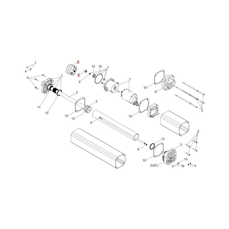 faac pièce détachée groupe pompe et joint s450h 63003333