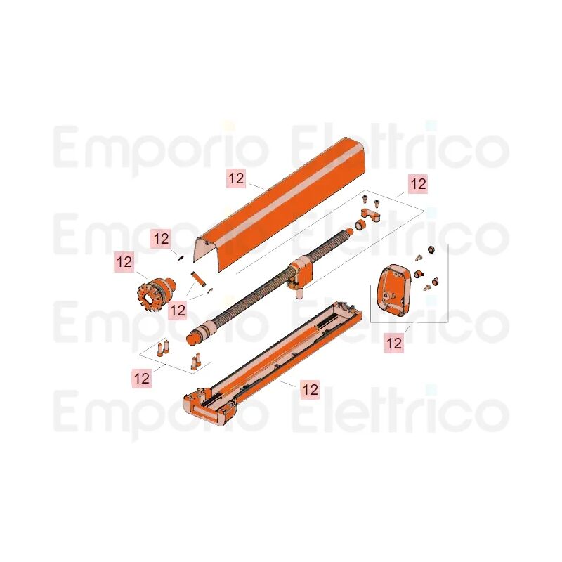 Pièce détachée groupe vis sans fin 413 63003349 - Faac