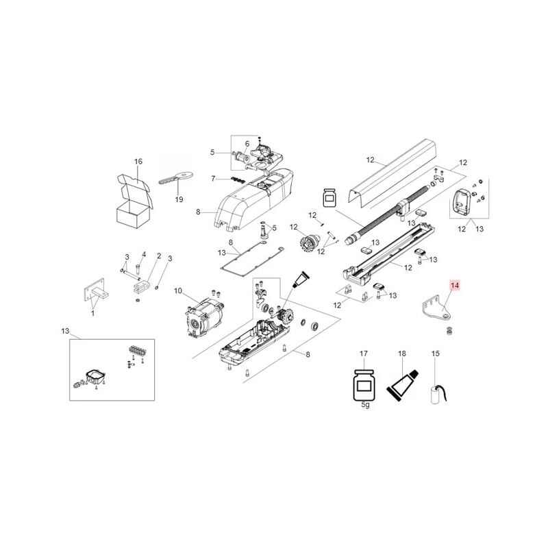 faac pièce détachée patte de fixation antérieure 413 722809