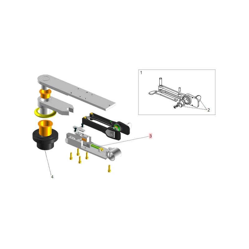 Pièce détachée ressort réarmement goupille verrouillage s.m. s700h 63000216 - Faac