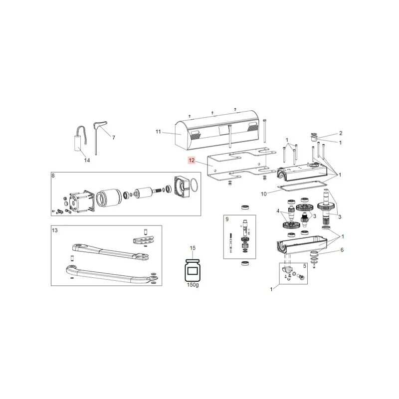 Pièce détachée support 390/trigon 722471 - Faac