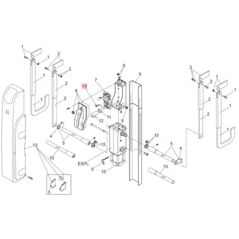 faac pièce détachée bouton câbl.pour opérateur 595i 7571145